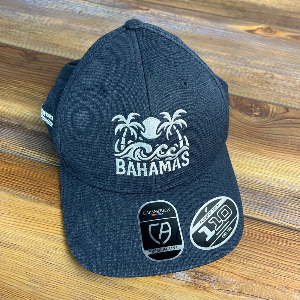 Cap America Bahamas Hat Flexfit 110 Snapback Golf Cap Blue Mens OSFM New